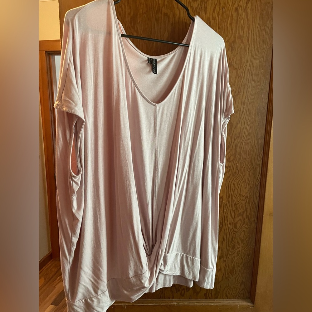 Maurices Soft Pink Short Sleeve Top